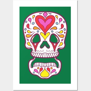 Forbiden Lover Skull Posters and Art